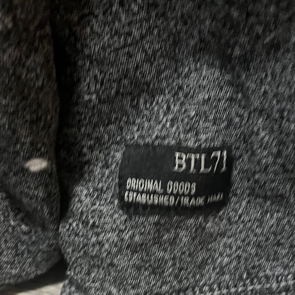 Buffalo BTL71 long sleeve 1/4 button shirt. Black. XL - Picture 3 of 5